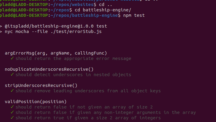 friendship ended with BLINDLY BASHING OUT CODE. TESTS is my new friend now An animation of a console output scrolling through test results, with green check marks indicating successful tests.